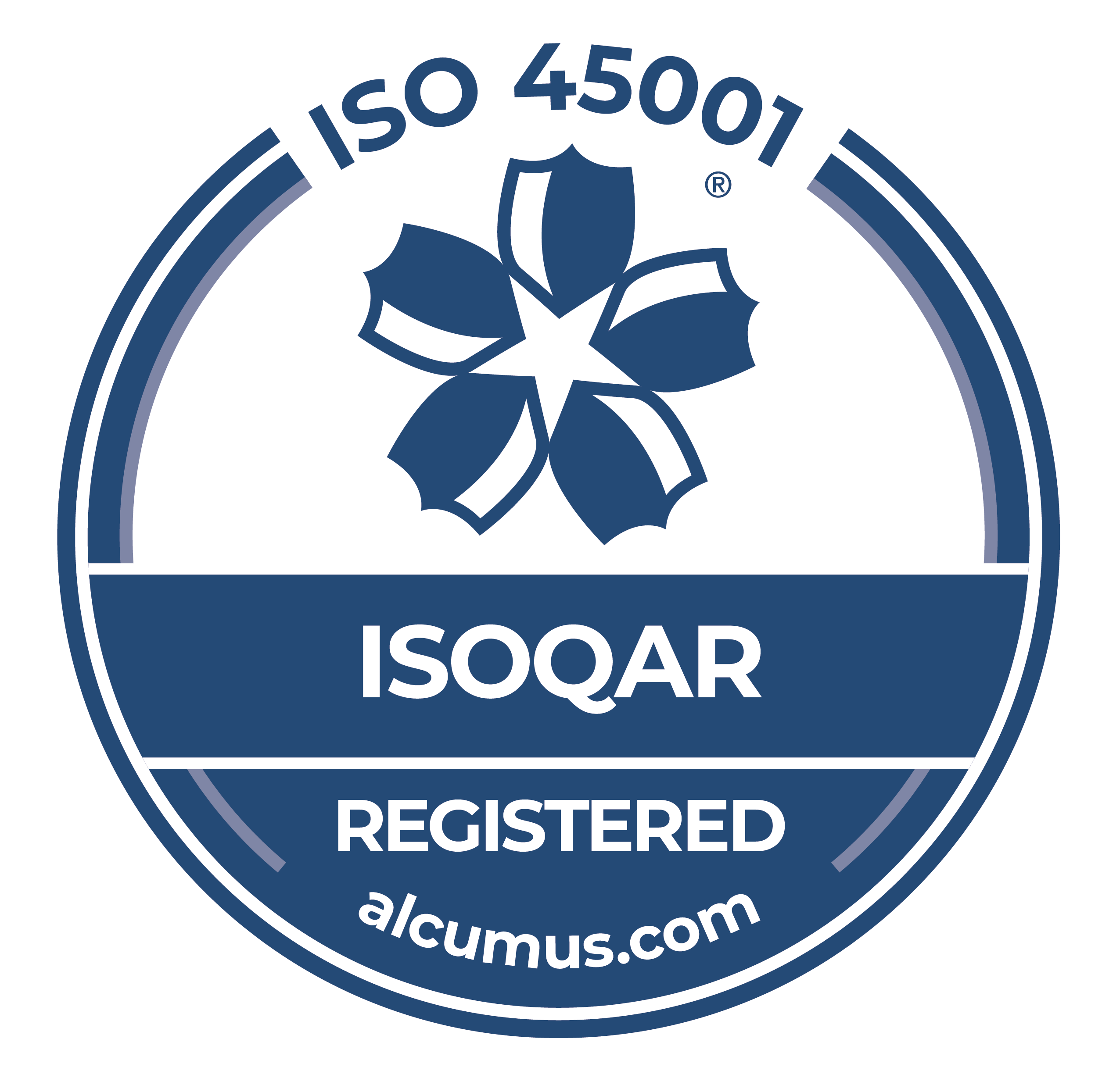 Alcumus ISOQAR 45001 certification
